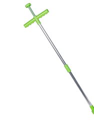 Weed Puller Twister Stand Up Root Removal Hand Tool 3 Claws Aluminum Grass Manual Remover 38.98" Long Handle With Foot Pedal