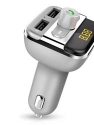 Wireless FM Transmitter 3.4A USB Car Charger Hands-Free Call MP3 Player TF Card USB Disk Reader