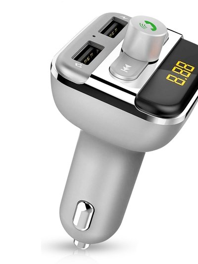 Fresh Fab Finds Wireless FM Transmitter 3.4A USB Car Charger Hands-Free Call MP3 Player TF Card USB Disk Reader product
