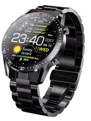 Wireless Smart Watch Fitness Tracker - IP68 Waterproof, Heart Rate, Blood Pressure, Oxygen Monitor, Pedometer, Sleep Monitor - Men - Black