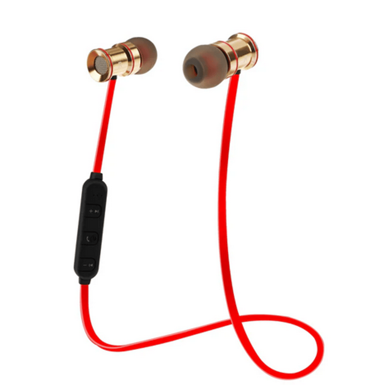 Wireless Sport Headset V4.1 - Sweat-proof In-Ear Stereo Earphones With Mic - Hands-Free - Packs & Pieces - Red