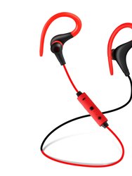 Wireless Sport In-Ear Headphones V4.1 - Sweat-proof, Noise Canceling, Hands-free - for Running, Hiking, Travel - with Mic - Black