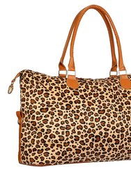 Women Duffle Bag Travel Luggage Bags Weekend Overnight Bag Tote Bags Shoulder Handle Bags Portable Diaper Bag - Brown