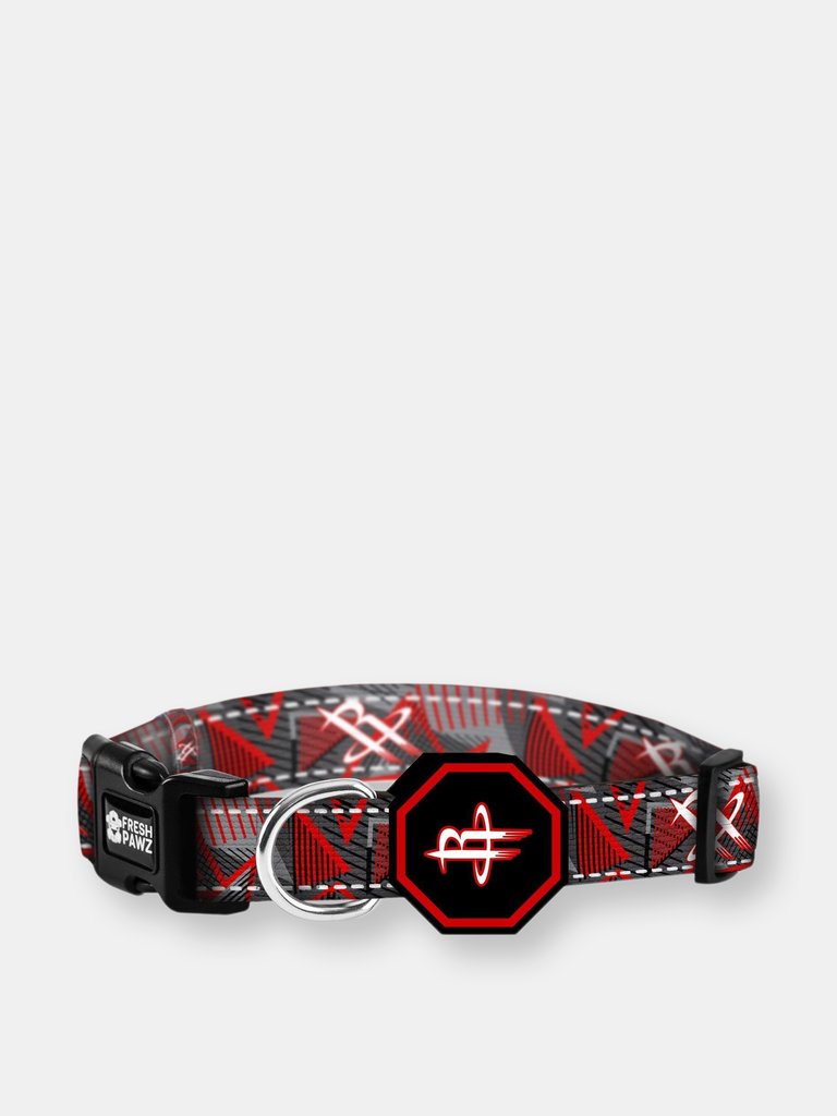 Houston Rockets x Fresh Pawz - Hardwood | Collar - Red