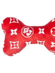 Monogram Hype Bone | Dog Toy - Red