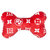 Monogram Hype Bone | Dog Toy - Red