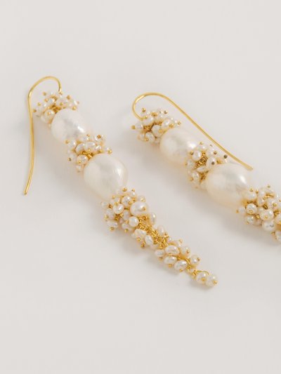Freya Rose Baroque Pearl Long Drops Earrings product