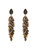 Gold And Black Crystal Long Drops - Gold/Black