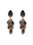 Petite Black And Rose Gold Crystal Drops - Rose Gold