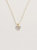 Seed Pearl Necklace With Mother Of Pearl Heart Pendant - Gold