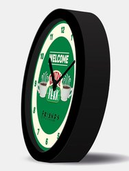 Friends Central Perk Analogue Desk Clock (Green/Off White/Black) (One Size) - Green/Off White/Black