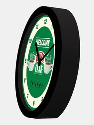 Friends Central Perk Analogue Desk Clock (Green/Off White/Black) (One Size)