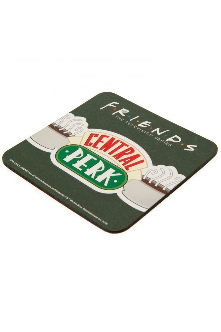 Friends Central Perk Mug and Coaster Set (Green/White/Red) (One Size)