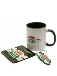 Friends Central Perk Mug and Coaster Set (Green/White/Red) (One Size) - Green/White/Red