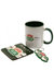 Friends Central Perk Mug and Coaster Set (Green/White/Red) (One Size) - Green/White/Red