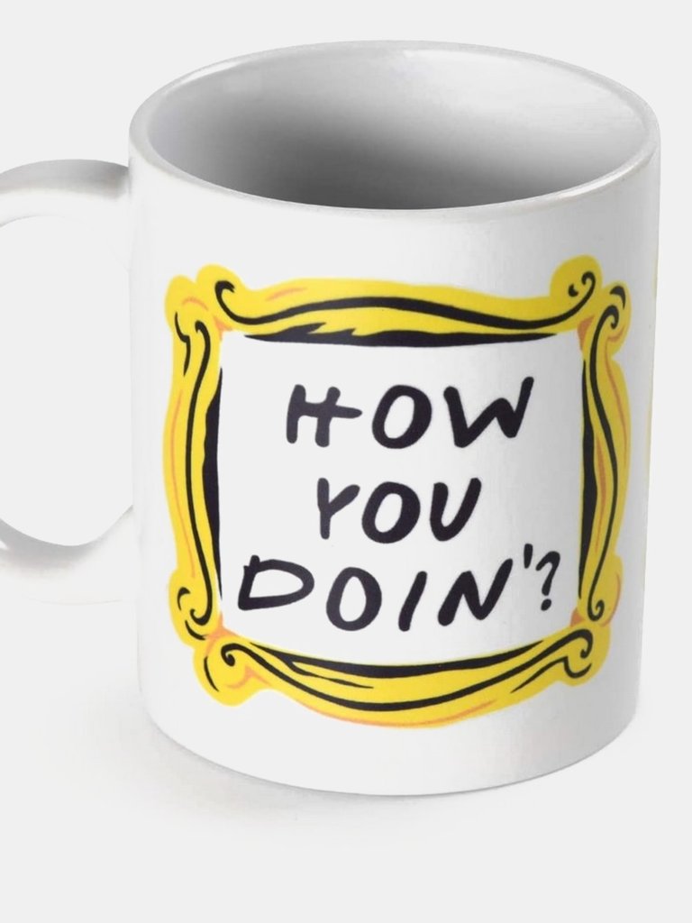 Friends How You Doin? Mug (White/Black/Yellow) (One Size) (One Size)