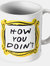 Friends How You Doin? Mug (White/Black/Yellow) (One Size) (One Size) - White/Black/Yellow