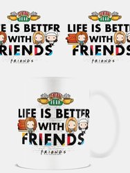 Friends Life is Better with Friends Chibi Mug (One Size)