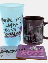 Friends Maybe If I Wasn´t Going Commando Mug Set (Blue/Purple/Black) (One Size) - Blue/Purple/Black