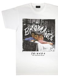 Friends Mens Bromance T-Shirt (White) - White