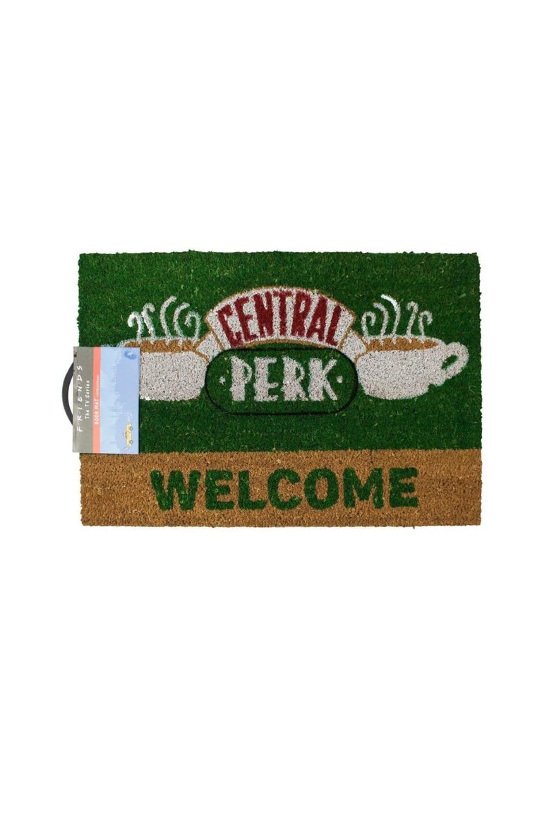 Friends Official Central Perk Door Mat (Green/Brown) (One Size) - Green/Brown