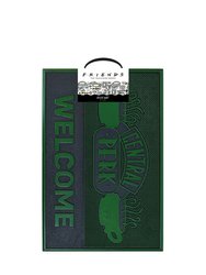 Friends Rubber Central Perk Door Mat (Green/Gray) (One Size)