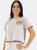 Friends Womens/Ladies Central Perk Sofa Crop T-Shirt (Grey Marl)