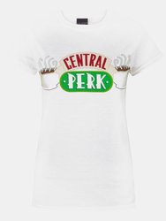 Friends Womens/Ladies Central Perk T-Shirt (White) - White