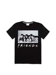 Friends Womens/Ladies Character Pajama Set (Black/Gray)