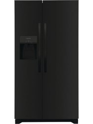 25.6 Cu. Ft. Black Side by Side Refrigerator - Black