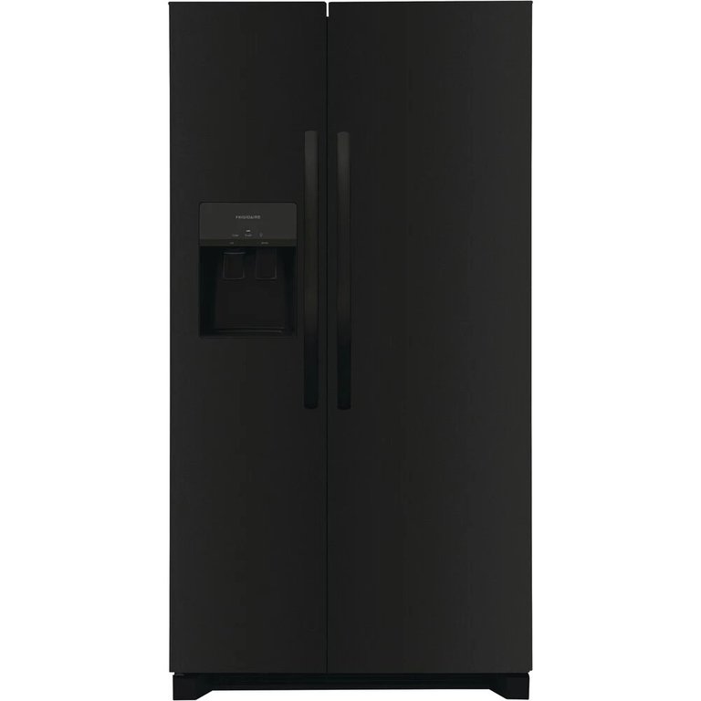 25.6 Cu. Ft. Black Side by Side Refrigerator - Black