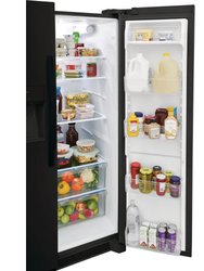 25.6 Cu. Ft. Black Side by Side Refrigerator