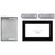 27" Black Microwave Trim Kit