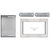 27 Inch Stainless Steel Built-In Microwave Trim Kit