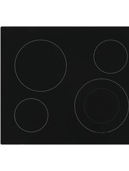 30 inch Black 4 Burner Electric Cooktop - Black