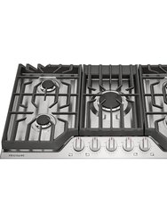 36 inch Stainless Steel 5 Burner Gas Cooktop