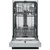 52dBa Stainless Steel 18 Inch Built-In Dishwasher