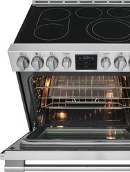 5.4 Cu. Ft. Stainless Front Control Electric Range With Air Fry