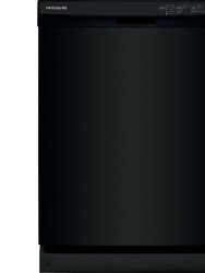 54 dBA Black Front Control Dishwasher - Black