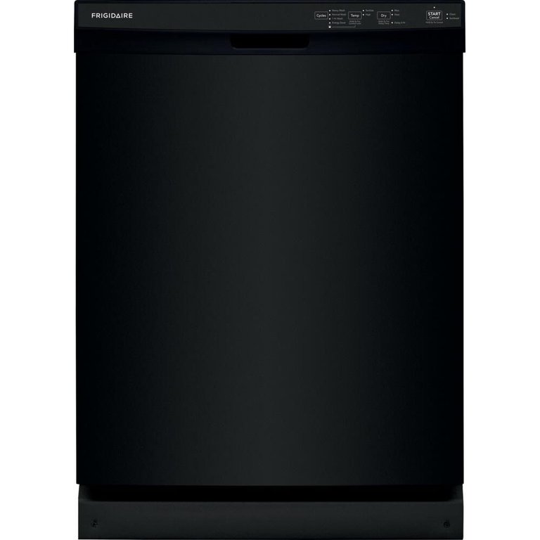 54 dBA Black Front Control Dishwasher - Black