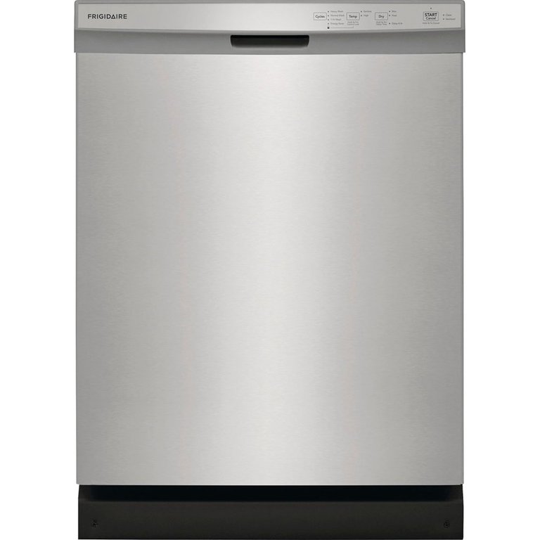 54 dBA Black Front Control Dishwasher - Stainless Steel