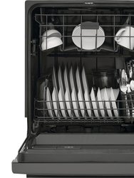 54 dBA Black Front Control Dishwasher