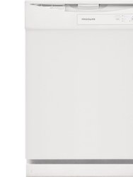 62 dBA Front Control Dishwasher - White