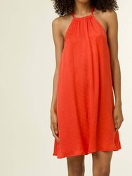 Aliona Dress - Tomato Red