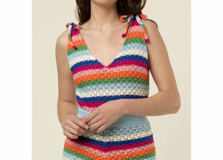 Ellen Top In Rainbow - Rainbow