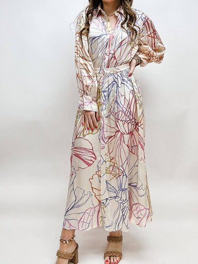 FRNCH Paris Amanda Dress In Pastel Sketch product