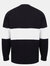 Front Row Adults Unisex Panelled Tag Free Rugby Shirt (Navy/White)