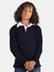 Front Row Kids Big Boys Long Sleeve Plain Rugby Sports Polo Shirt (Pack of 2) (Navy)