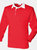 Front Row Kids Big Boys Long Sleeve Plain Rugby Sports Polo Shirt (Pack of 2) (Red) - Red
