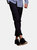 Front Row Mens Cotton Rich Stretch Chino Trousers (Navy)